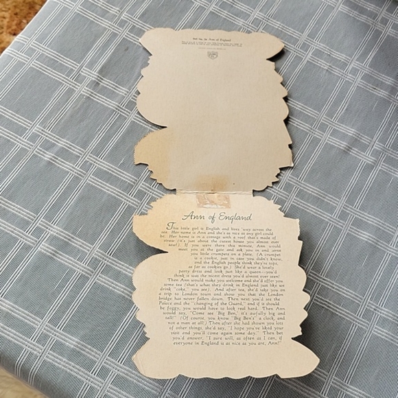 Vintage Hallmark 1948 Doll Card- Ann of England - Picture 3 of 8